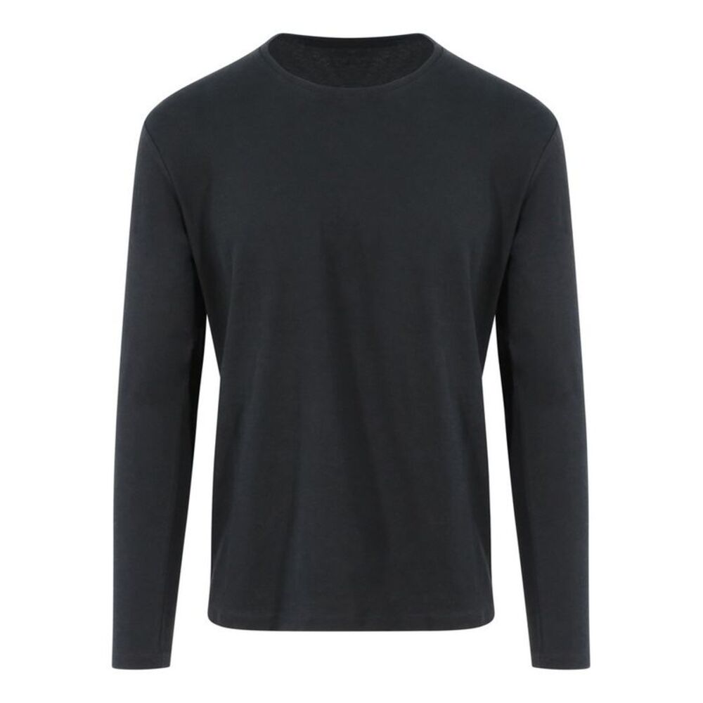AWDis Ecologie Adults Unisex Erawan Long Sleeve Tee / Jet Black